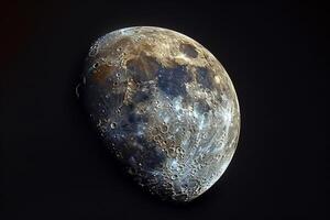 Ganymede Largest Moon of Jupiter Cratered Surface and Icy Plains Background and Nature photo