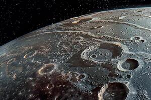 Charon Plutos Largest Moon Reddish Regions and Cratered Surface s Background and Nature photo