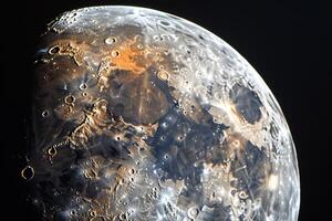 Ganymede Largest Moon of Jupiter Cratered Surface and Icy Plains s Background and Nature photo