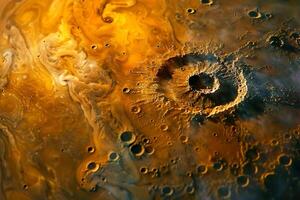 Io One of Jupiters Moons Volcanic Surface and Sulfur Dioxide Plumes Background and Nature photo