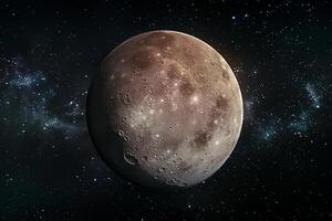 Mystery Makemake Dwarf Planet in the Kuiper Belt with Reddish Hue Background and Nature photo