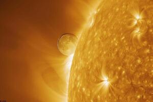 Serenity Mercurys Transit Across the Suns Disk Rare Astronomical Event Captured with Precision Background and Nature photo