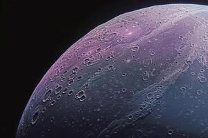 Triton Neptunes Largest Moon with Its Pinkish Hue and Icy Surface Features Background and Nature photo