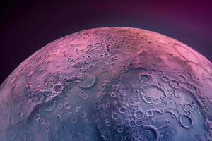 Triton Neptunes Largest Moon with Its Pinkish Hue and Icy Surface Features Background and Nature photo
