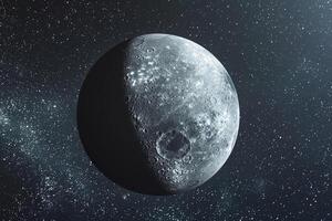 Eris Dwarf Planet in the Kuiper Belt with Its Distant and Icy Surface Features Background and Nature photo
