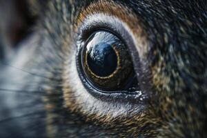 Squirrels Eye Curiosity and Mischief Reflected in Shiny Black Iris Background and Nature photo