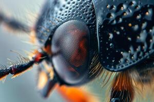 Ladybugs Compound Eye Tiny Reflections and Curious Expression Background and Nature photo