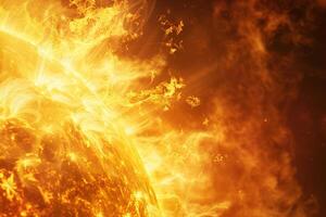 Solar Flare Erupting from the Suns Surface nature background photo