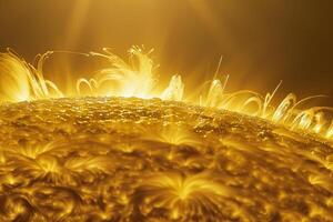 Sunspot Group on the Suns Surface Revealing Magnetic Storms nature background photo