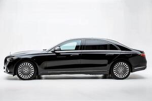 Sophisticated Luxury Sedan on White Background photo