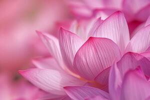 Lotus Flower Petals with Gentle Glow Background Nature photo