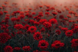 Gorgeous Zinnia Field Featuring Nature Background photo