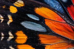 Nature Background of Butterfly Wing photo