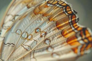 Butterfly Wings with Natural Patterns Nature Background and Insect Details photo