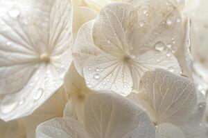 Nature Background of Translucent Petals of a White Flower Background Nature photo