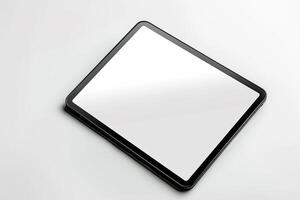 Tablet Screen Mockup with High Tech Design and  Background photo