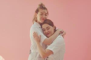 Female doctor giving emotional support and comfort to a patient showcasing compassion background photo