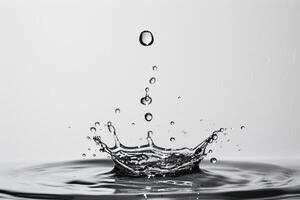 Levitating water droplets creating a mesmerizing visual effect background photo
