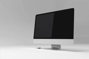 Trendy Desktop Computer Mockup with   Background photo