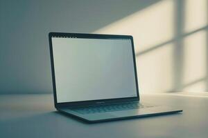 and  Laptop Mockup with  Background for Professional Use and Presentation photo