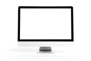 Desktop Computer Mockup on  Background photo
