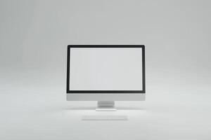 Desktop Computer Mockup with  Background photo
