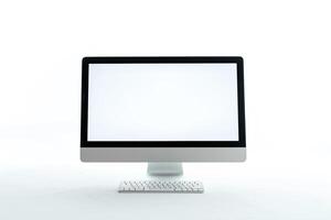 Desktop Computer Mockup with  Background photo