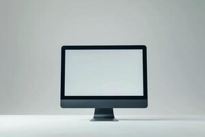 Desktop Computer Mockup with ist Background photo