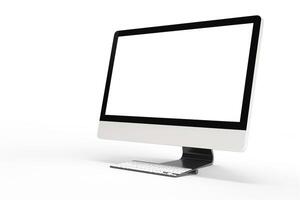 Professional Desktop Computer Mockup with  and  Background photo