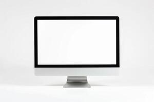 Desktop Computer Mockup with Professional  Background photo