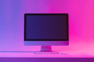 Innovative Computer Monitor Mockup Background photo