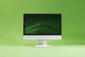 Computer Monitor Mockup Screen with  Design photo