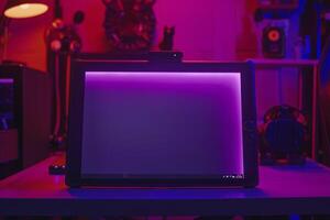 Gaming Tablet Mockup Innovative Tech with  Background photo
