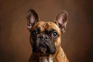 Dog expression background showing a surprised and startled reaction photo
