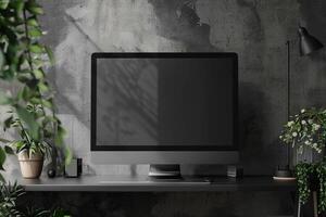 HighQuality Computer Monitor Mockup for  Displays Background photo