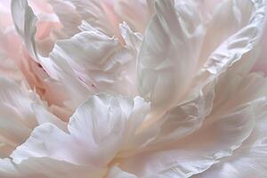Texture of a Peony Flower Petal with Delicate and  Petal Features photo