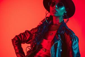Model in B Fashion Statement with Contemporary Flair photo
