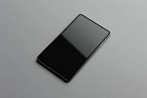 tablet mockup with a  tech background and a stylish design photo