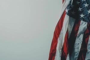 American Flag with Sharp and  Design Background photo