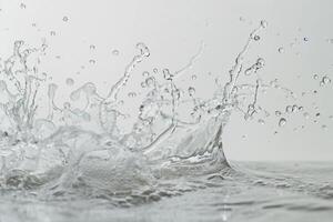 Frozen High Speed Water Splash Background photo