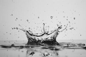 High Speed Water Splash Impact Background photo