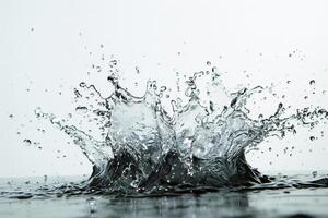 Frozen High Speed Water Splash Background photo