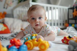 Baby Playing with Toys Fun and Engaging Activity photo