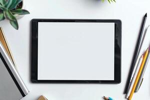Tablet Screen Mockup Interactive Digital Design photo