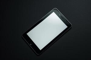 Tablet on Background for Efficient Tech Setup photo