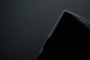 Tablet on Background with  Tech Design photo