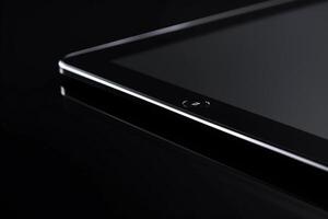 Stylish Tablet Displayed on  Background for Cutting Edge Tech photo