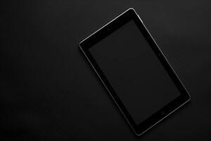 Tablet on a  Background for High End Tech Visualization photo