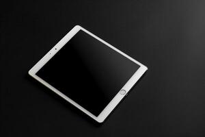 Tablet on a  Background for High Resolution Tech Visualization photo