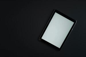 Advanced Tablet on a   Background photo